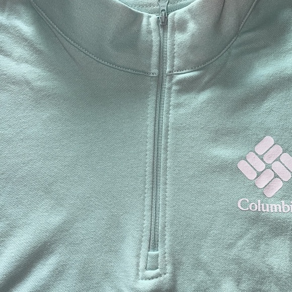 Columbia Sportswear Company Mint Green Mid zippered Women’s Sweater - Picture 6 of 11